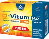 Witaminy i minerały - Oleofarm Polska D-VITUM FORTE K2 Witaminy D i K dla dorosłych 2000j.m 36 kaps 3158441 - miniaturka - grafika 1