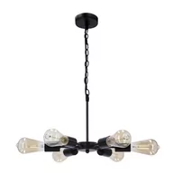 Lampy sufitowe - Sparta lampa wisząca czarny 6X60W E27 36-09395 - miniaturka - grafika 1