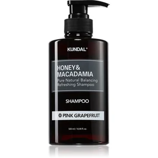 KUNDAL Honey & Macadamia Pink Grapefruit szampon naturalny do włosów suchych i zniszczonych 500 ml - Szampony do włosów - miniaturka - grafika 1