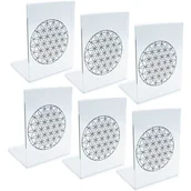 Podpórki do książek - Podpórka do książki z plexi 2mm - Kwiat Życia 6 szt. - miniaturka - grafika 1