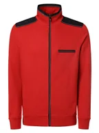 Bluzy męskie - Andrew James Sailing Męska bluza rozpinana Mężczyźni Bawełna czerwony jednolity, XL - miniaturka - grafika 1