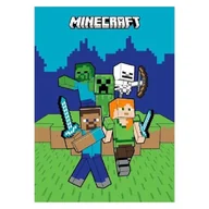 Koce i narzuty dla dzieci - Koc Polarowy   100X140Cm Minecraft - miniaturka - grafika 1