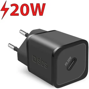 Ładowarka sieciowa SBS NanoTube Charger 20W Czarny - Ładowarki do telefonów - miniaturka - grafika 1