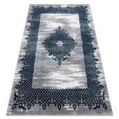 Dywany - Dywan CORE W9797 Ramka, Rozeta - Strukturalny, dwa poziomy runa, / szary niebieski 180x270 cm - miniaturka - grafika 1