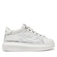 Sneakersy damskie - Sneakersy KARL LAGERFELD Kapri KL62511F Biały - miniaturka - grafika 1