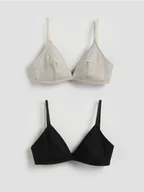 Biustonosze - Reserved - Miekki biustonosz 2 pack - czarny - miniaturka - grafika 1