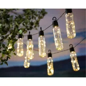 Lampy ogrodowe - Girlanda solarna LED czarna - miniaturka - grafika 1