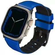 Akcesoria do smartwatchy - Pasek Uniq Linus Airosoft Silicone do Apple Watch Series 1/2/3/4/5/6/7/8/SE/SE2/Ultra 42-49 mm Niebieski (8886463684382) - miniaturka - grafika 1