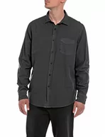 Koszule męskie - Replay Męska koszula M4106, 998 Blackboard, M, 998 Blackboard, M - miniaturka - grafika 1