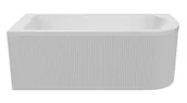 Wanny - ADNaturalnie Wanna narożna UPSALA LINE RYFLOWANA LEWA 160x75 AWW-009-160ZPR-L - - miniaturka - grafika 1