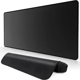 Podkładka na biurko pod myszkę mysz klawiaturę Mata ochronna antypoślizgowa XL 80x40 cm Alogy Czarna - Podkładki pod mysz - miniaturka - grafika 1