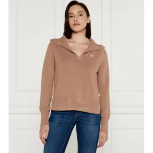 Guess Jeans Sweter Regular Fit - Swetry damskie - miniaturka - grafika 1