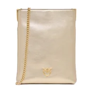 Torebki damskie - Torebka PINKO Flat Satchel AI 25-26 PCPL 105352 A2O9 Złoty - miniaturka - grafika 1