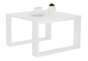 Stolik Kawowy Paula Kolor Biały - Ławy i stoliki kawowe - miniaturka - grafika 1