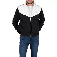 Bluzy męskie - Lacoste Bluza męska Sh5808, czarna/biała, L, czarny/biały, L - miniaturka - grafika 1