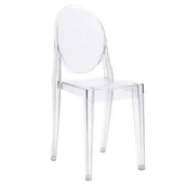 Krzesła - King Home Krzesło VICTORIA transparentne poliwęglan (111-APC.CLEAR) - miniaturka - grafika 1
