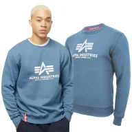 Odzież taktyczna i umundurowanie - Bluza Alpha Industries Basic 178302 538 - Niebieska S - miniaturka - grafika 1