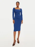 Sukienki - Rinascimento Sukienka koktajlowa 1000769355846 Niebieski Regular Fit - miniaturka - grafika 1