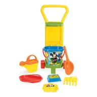 Zabawki do piasku - Wózek z zestawem do piasku piaskownicy na plażę Mickey Mouse  Wader 77470 - miniaturka - grafika 1