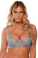 Biustonosze - Biustonosz półusztywniany Gaia 1249 Helenia niebieski - miniaturka - grafika 1