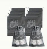 Plecaki worki - 10-pakietowe Worki na Buty z Poliestru z Przezroczystym Okienkiem Oddycha - miniaturka - grafika 1