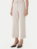 Spodnie damskie - Guess Spodnie materiałowe W6GB17 W1894 Beżowy Regular Fit - miniaturka - grafika 1