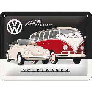 Nostalgic-Art Merchandising Gmb, Szyld 15x20 cm VW The Classics - Tablice i flipcharty - miniaturka - grafika 1