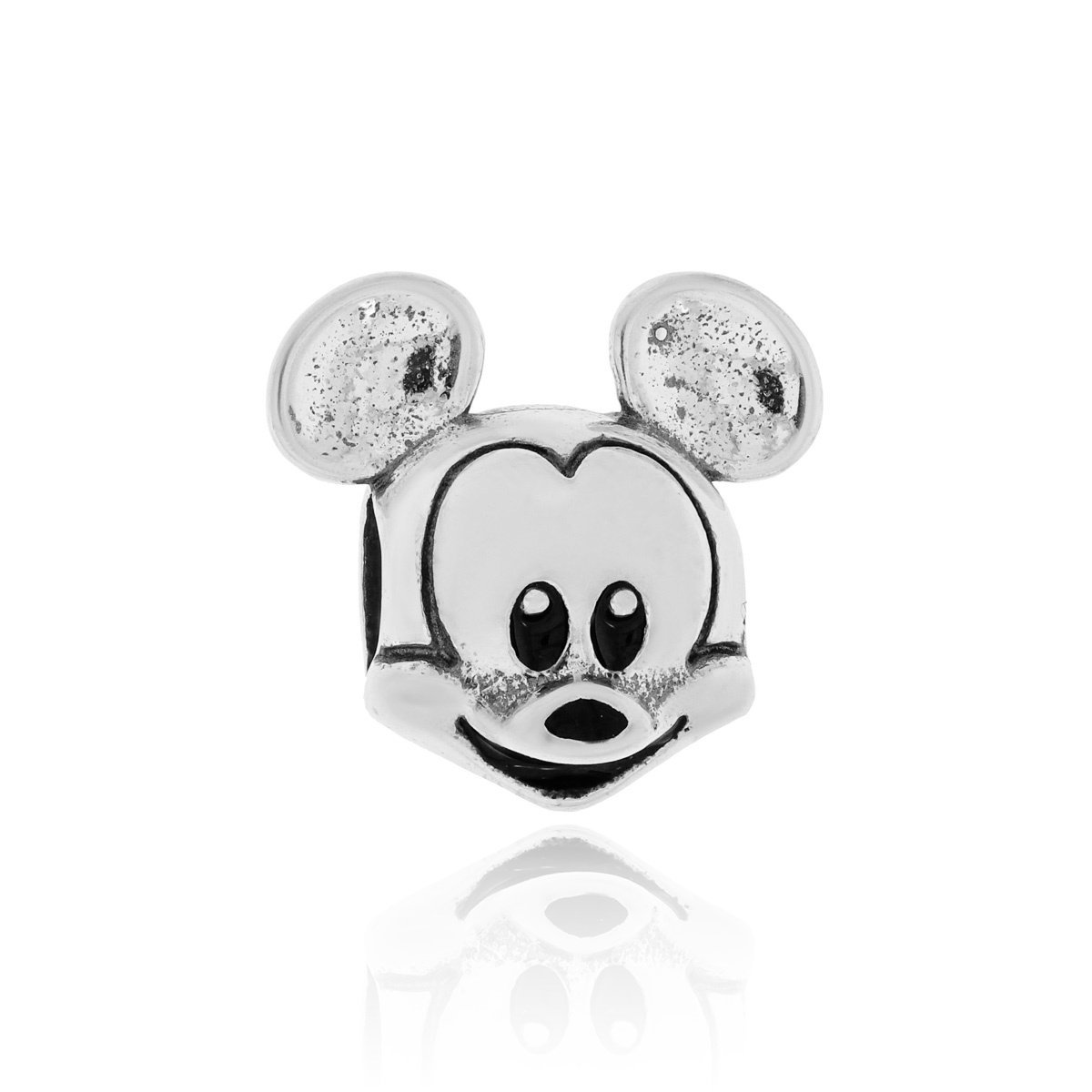 Srebrna zawieszka do bransoletki Myszka cyrkoniami pr. 925