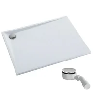 Brodziki prysznicowe - Brodzik prostokątny Schedpol Etrusco biały kamień kompozyt 90x100x3 3.469/B/ST - miniaturka - grafika 1