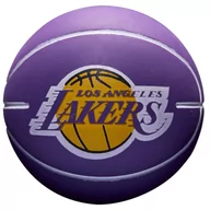 Rugby - Wilson Mini piłka do koszykówki NBA DRIBBLER BSKT LA LAKERS - WTB1100PDQLAL - miniaturka - grafika 1