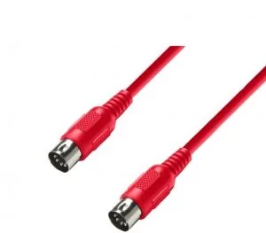 Adam Hall K3 MIDI 0075 RED kabel MIDI 0,75m (czerwony) - Kable - miniaturka - grafika 2