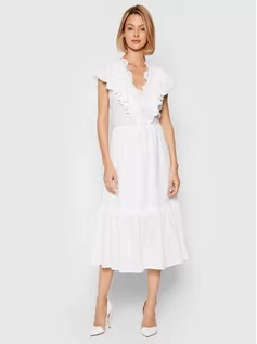 Sukienki - Rinascimento Sukienka letnia CFC0103755003 Biały Regular Fit - grafika 1