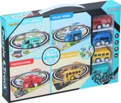 Samochody i pojazdy dla dzieci - Puzzle tor samochodowy zestaw EDDY TOYS 40el - miniaturka - grafika 1