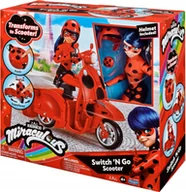Lalki dla dziewczynek - Miraculous Magiczna Biedronka figurka LadyBug na skuterze - miniaturka - grafika 1