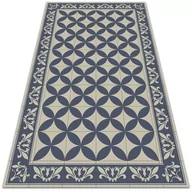 Dywany - Wewnętrzny dywan winylowy Wzór Azulejos 100x150 cm - miniaturka - grafika 1