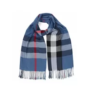 Apaszki i szaliki damskie - Ciepły szalik damski Cashmere angielska krata SZA-13 - miniaturka - grafika 1