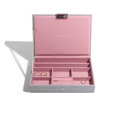 Biżuteria - akcesoria - Stackers Stackers "Classic size 'dove Grey, z pokrywką, z zamkiem wyściółka wewnętrzna, Pink 73550 - miniaturka - grafika 1
