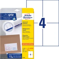 Etykiety do drukarek - Avery Zweckform Etykiety Zweckform 105x148 Trwałe 30ARK 120 Etykiet Białe 25 Arkuszy + 5 Arkuszy EXTRA ZW272 - miniaturka - grafika 1
