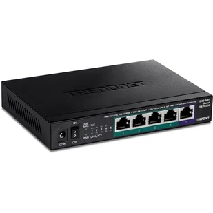Trendnet TPE-TG350 łącza sieciowe Nie zarządzany 2.5G Ethernet (100/1000/2500) Obsługa PoE Czarny - Pozostałe akcesoria sieciowe - miniaturka - grafika 1