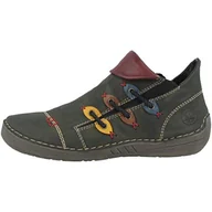 Botki damskie - Rieker Damskie sztyblety 72581, Forest Miód Brandy Royal Wine 72581 54, 40 EU - miniaturka - grafika 1
