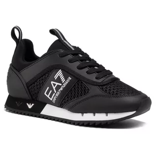 Sneakersy damskie - Emporio Armani Sneakersy EA7 X8X027 XK050 A120 Black/White - grafika 1