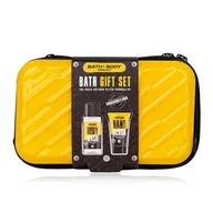 Zestawy kosmetyków męskich - Accentra BATH + BODY TOOLKIT zestaw upominkowy dla mężczyzn w twardym etui - zestaw do kąpieli i prysznica z drzewem sandałowym i piżmem w zestawie żel pod prysznic 100 ml i 50 ml peeling ręczny - - miniaturka - grafika 1
