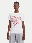 Koszulki i topy damskie - Desigual T-Shirt Roma 25WWTK50 Biały Regular Fit - miniaturka - grafika 1