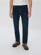 Spodnie męskie - Reserved - Jeansy straight fit - granatowy - miniaturka - grafika 1