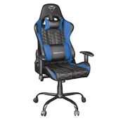 Fotele gamingowe - TRUST GXT708B Resto Niebieski - miniaturka - grafika 1