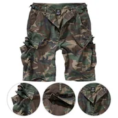 Spodnie sportowe męskie - Szorty turystyczne męskie Brandit BDU Rip-Stop Woodland - miniaturka - grafika 1