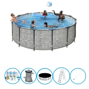 Bestway - Pool Steel Pro MAX - Zestaw basenowy - 427x122 cm - Baseny ogrodowe - miniaturka - grafika 1