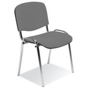 Fotele i krzesła biurowe - Krzesło Iso Chrom czarne-szare c-73 !problem u dostawcy z dostępnością tapicerki C! - miniaturka - grafika 1