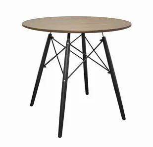 Stół MUFART ETT, brązowo-czarny, 80x80x75 cm - Stoły - miniaturka - grafika 1