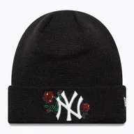 Czapki damskie - Czapka zimowa damska New Era Sequin Rose Beanie New Yor Yankees black WYSYŁKA W 24H 30 DNI NA ZWROT - miniaturka - grafika 1